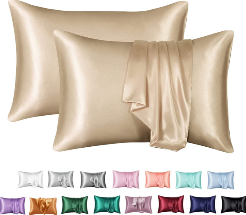 Silk Solid Color Satin Pillowcase Envelope Pillow