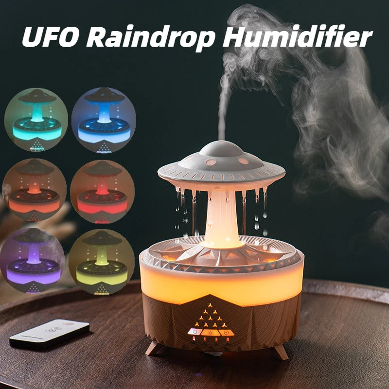 New UFO Raindrop Humidifier Water Drop Air Humidifier