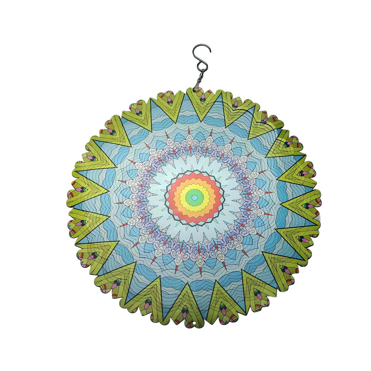 3D Rotating Wind Chimes Mandala Outdoor Garden