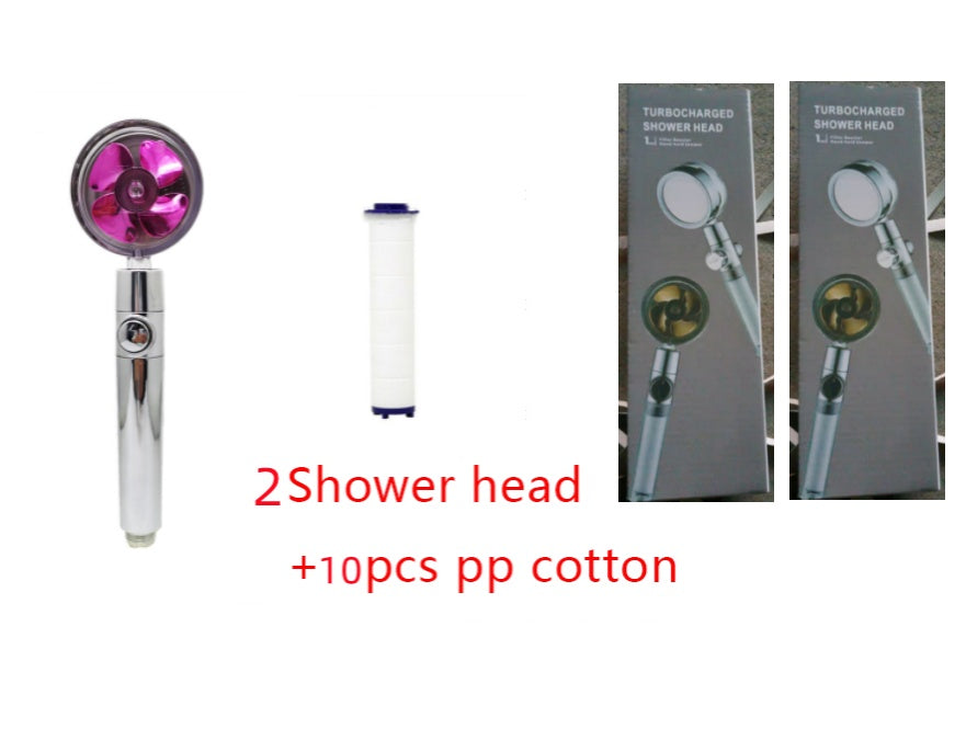 Shower Head Water Saving Flow 360 Degrees Rotating