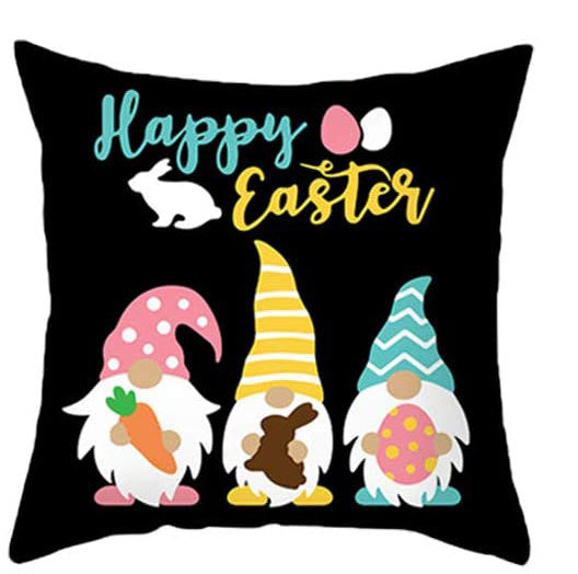 Living Room Sofa Bed Easter Linen Throw Pillowcase