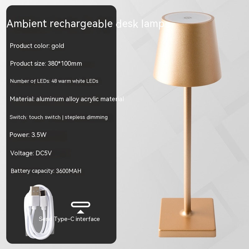 Charging Bar Table Lamp Touch Dimming