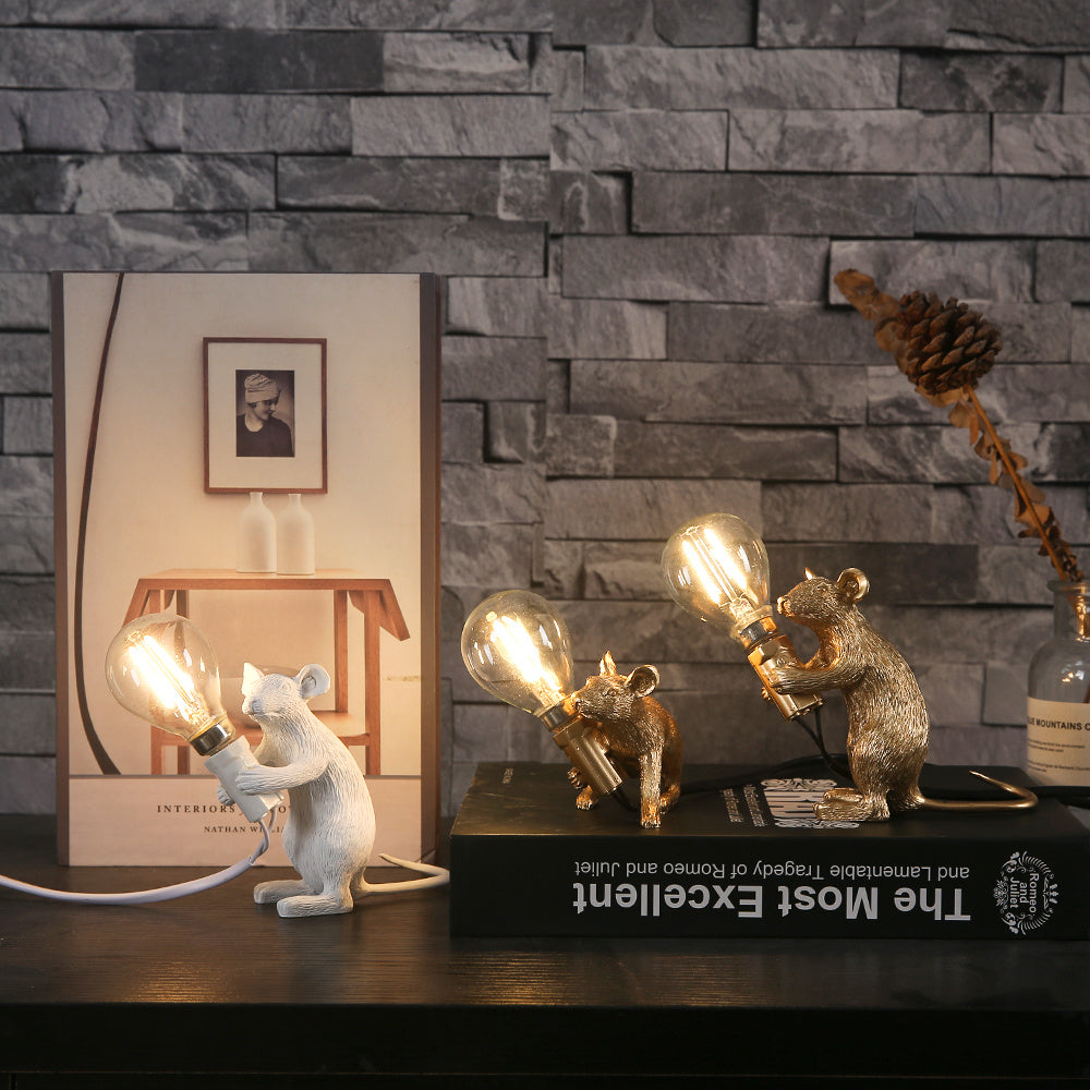 Creative Nordic Resin Mouse Table Lamp