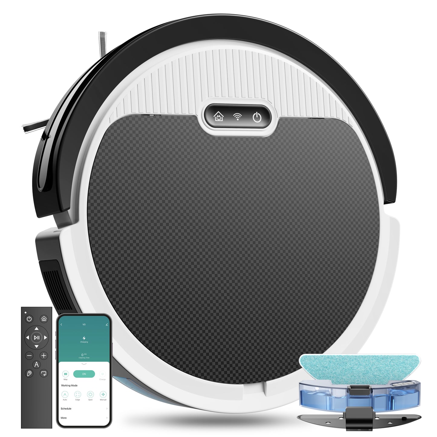 Robot Vacuum And Mop, 3 In 1 Combo Cleaner For Home