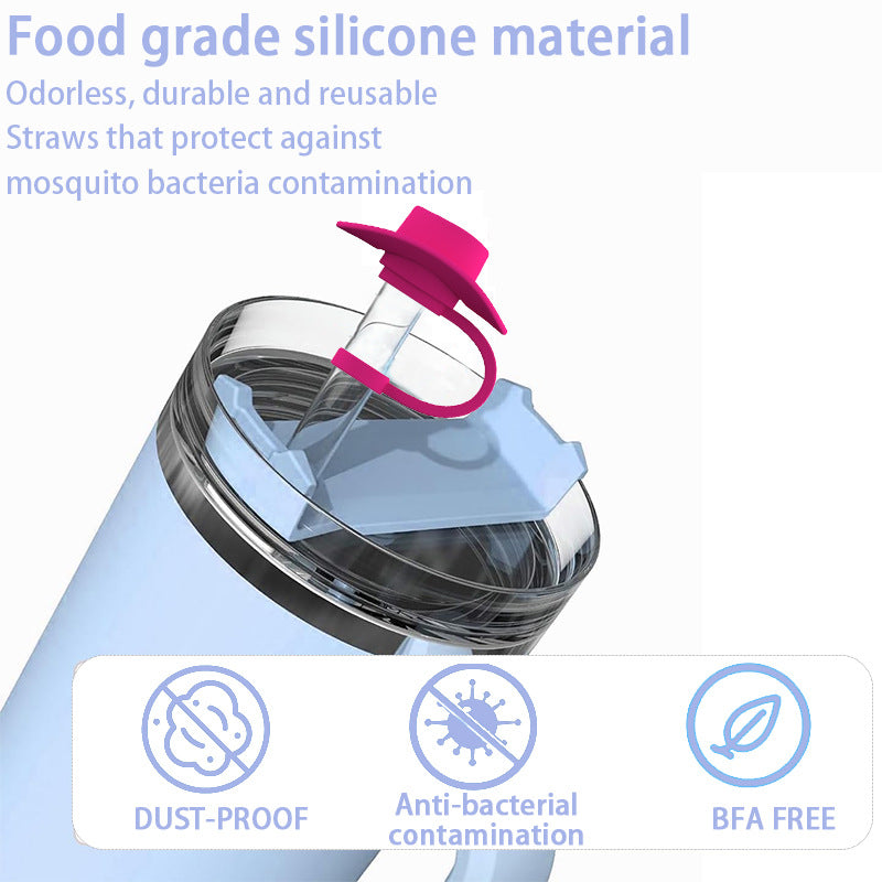 New Style Straw Covers Cap Novelty Sturdy Straw Toppers