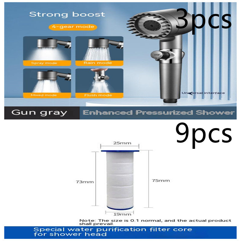 The Third Gear Adjustable Strong Supercharged Shower Head