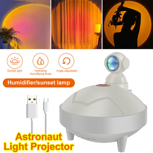 Astronaut Sunset Lamp Humidifier 2 Spraying Mode