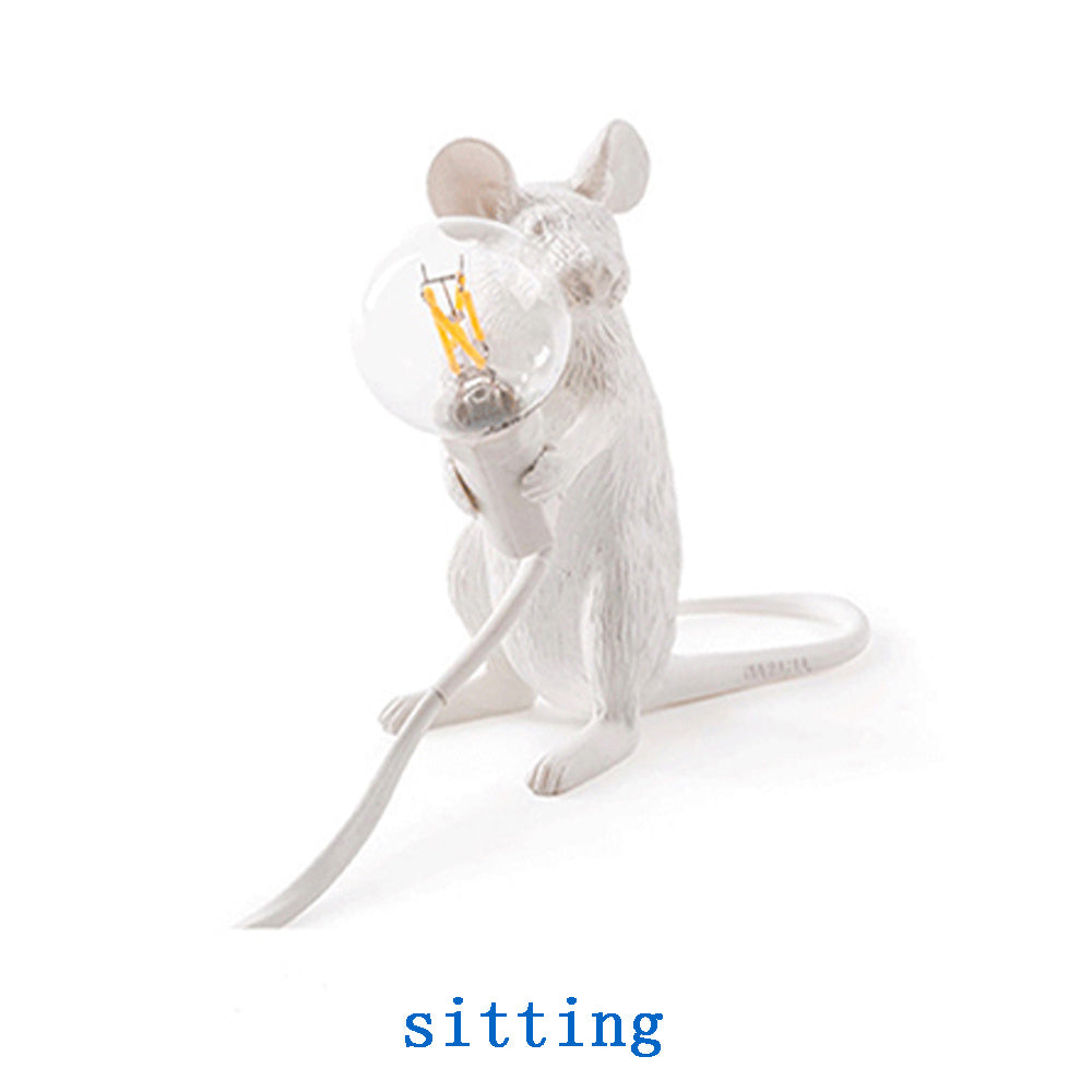 Creative Nordic Resin Mouse Table Lamp