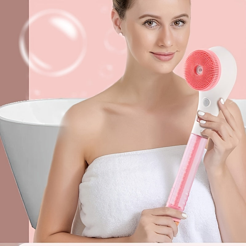 Automatic Massage Bath Brush Long Handle Waterproof Multi-functional Mud Bath Brush