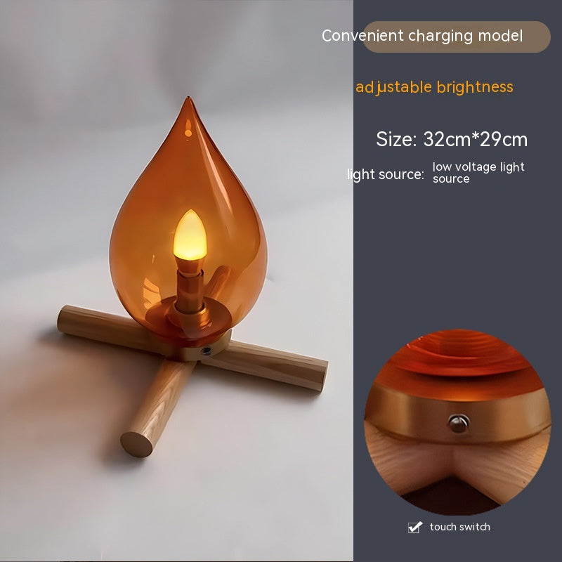 Fire Atmosphere Bedroom Bed Gift Desktop Decoration Desktop Lamp