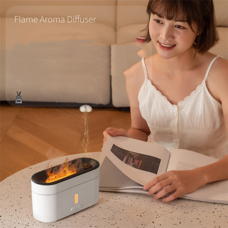 Flame Lamp Humidifier Aromatherapy Machine Flame Lamp
