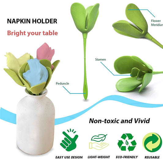 Napkin Holders Tissue Flower Tool Napkin Rose Flower Curl