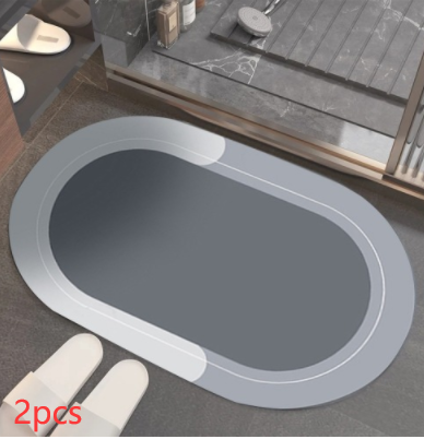 Modern Simple Soft Diatom Ooze Floor Mat Bathroom Absorbent