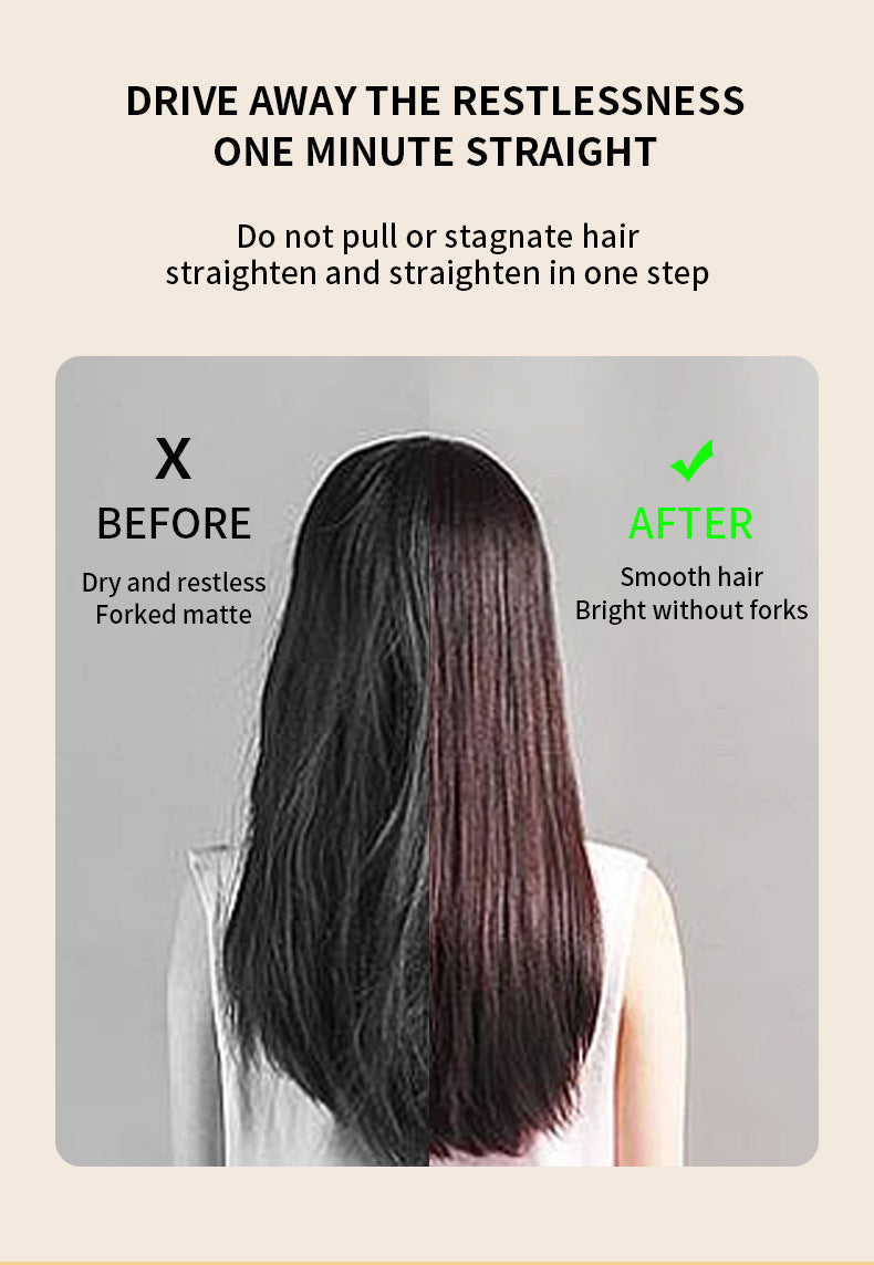 Straight Comb Anion Hair Straightener Dual-use Electric Hair Curler