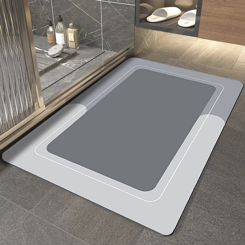 Modern Simple Soft Diatom Ooze Floor Mat Bathroom Absorbent