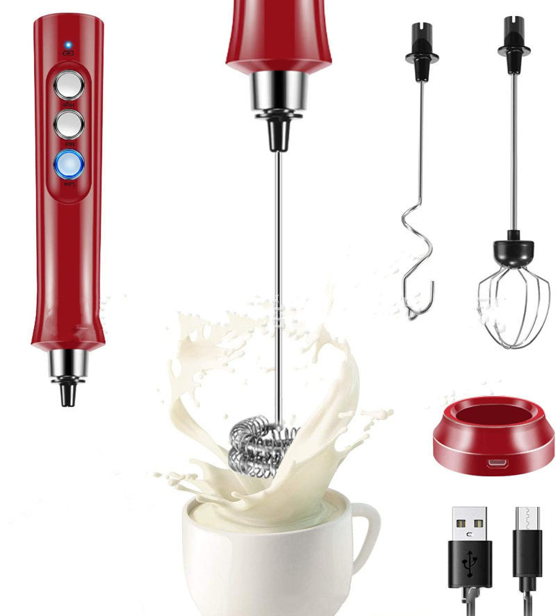 New Product Rechargeable Electric Milk Frother Stainless Steel