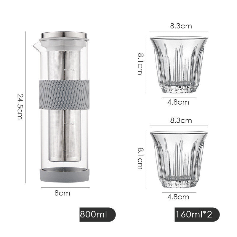 Ice Drip Coffee Pot Silicone Base Coffee Cold Extraction Pot