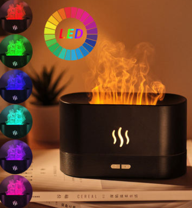 Aroma Diffuser With Flame Light Mist Humidifier Aromatherapy Diffuser