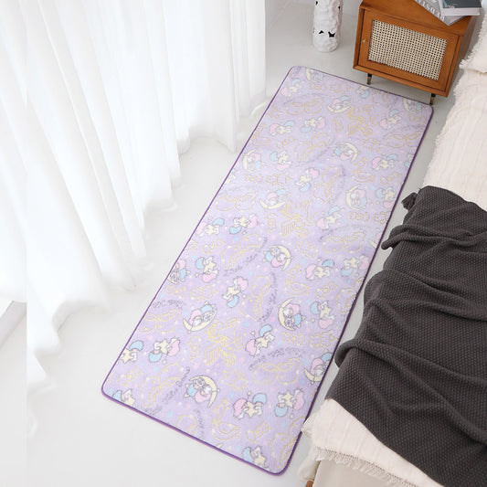 Bedroom Bed Blanket Simple Room Floor Mat Tea