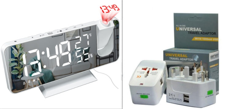 Multifunctional Radio Projection Alarm Clock