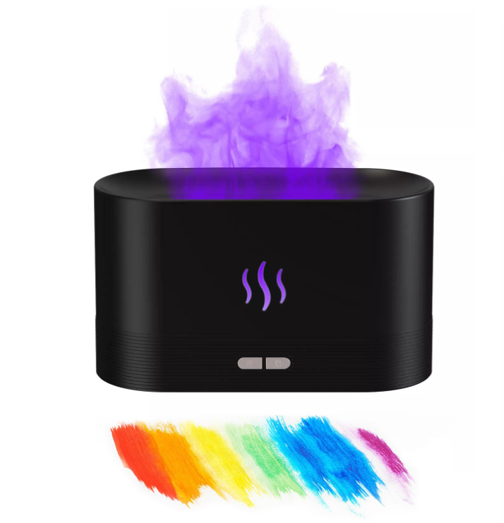 Aroma Diffuser With Flame Light Mist Humidifier Aromatherapy Diffuser