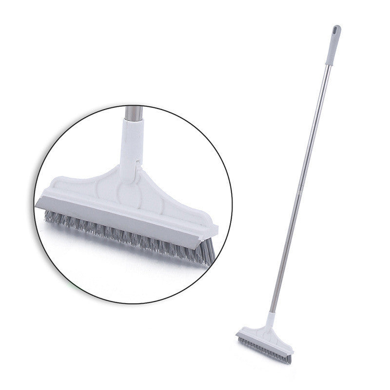 Floor Gap Cleaning Bristles Brush V-broom Rubber Wiper