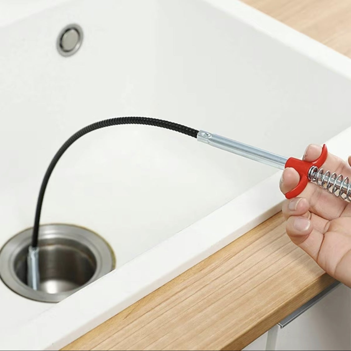 Drain Snake  63in 33in Drain Clog Remover, 60cm 160cm Spring Pipe