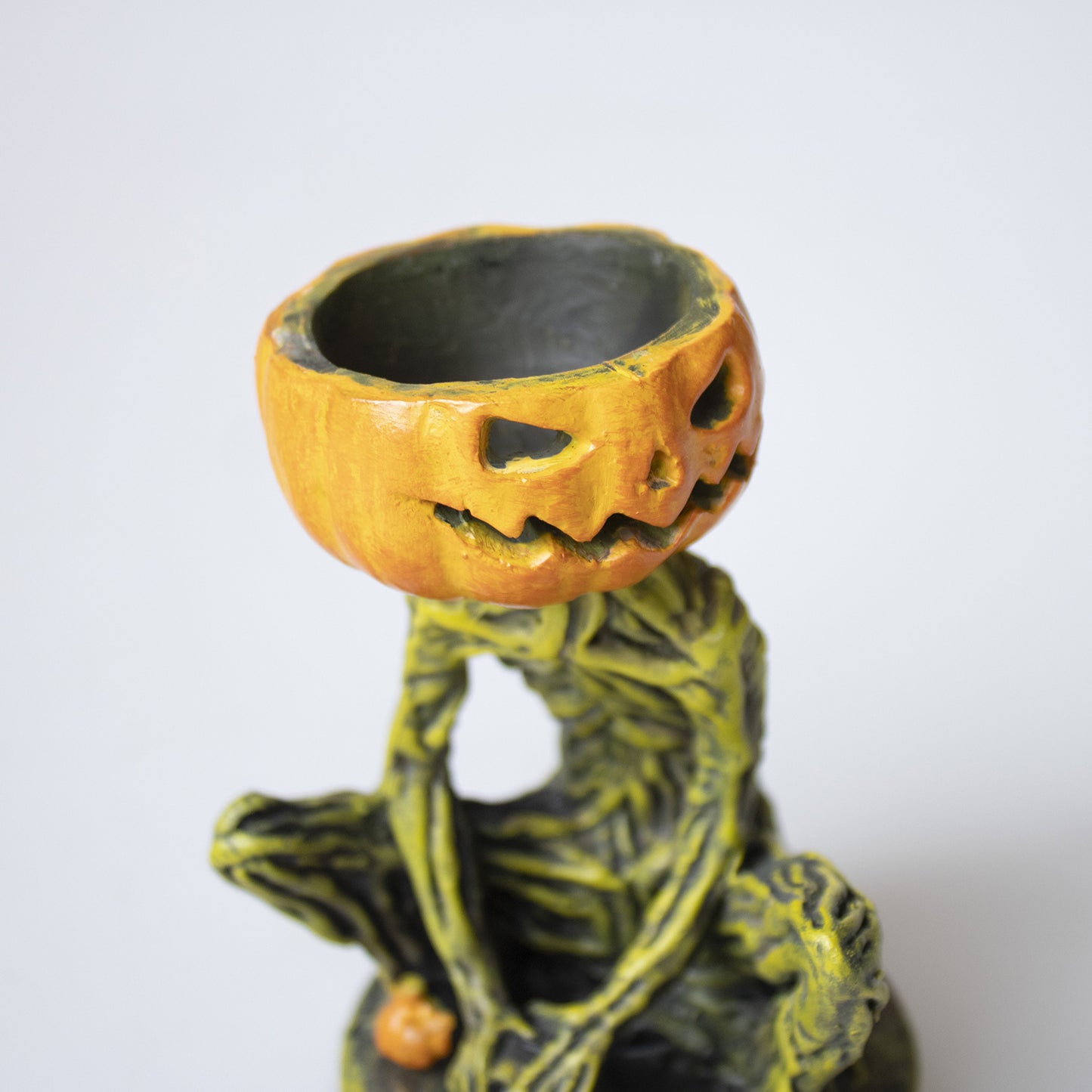 Halloween Pumpkin Candlestick Resin Decorations