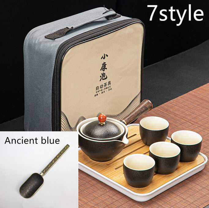 Dongni Simple 360 Degree Rotation Xiaoyao Teapot Tea Set