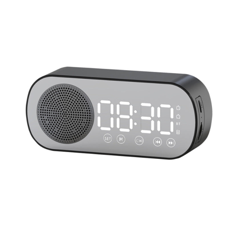 BT Music Alarm Clocks Mirror FM Radio LED Digital Clock