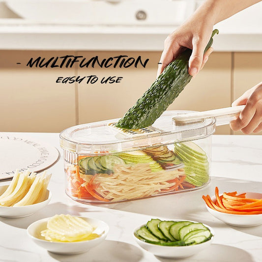 New Multifunction Vegetable Cutter With Basket And Brush