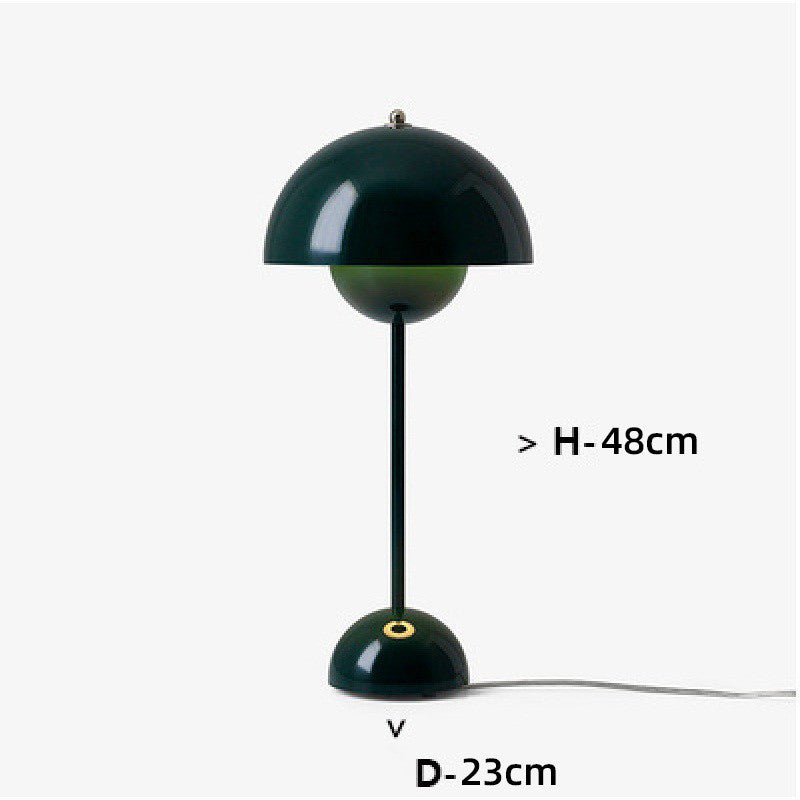 Charging Touch Bud Multi-color Bedroom Bedside Wrought Iron Mushroom Lamp