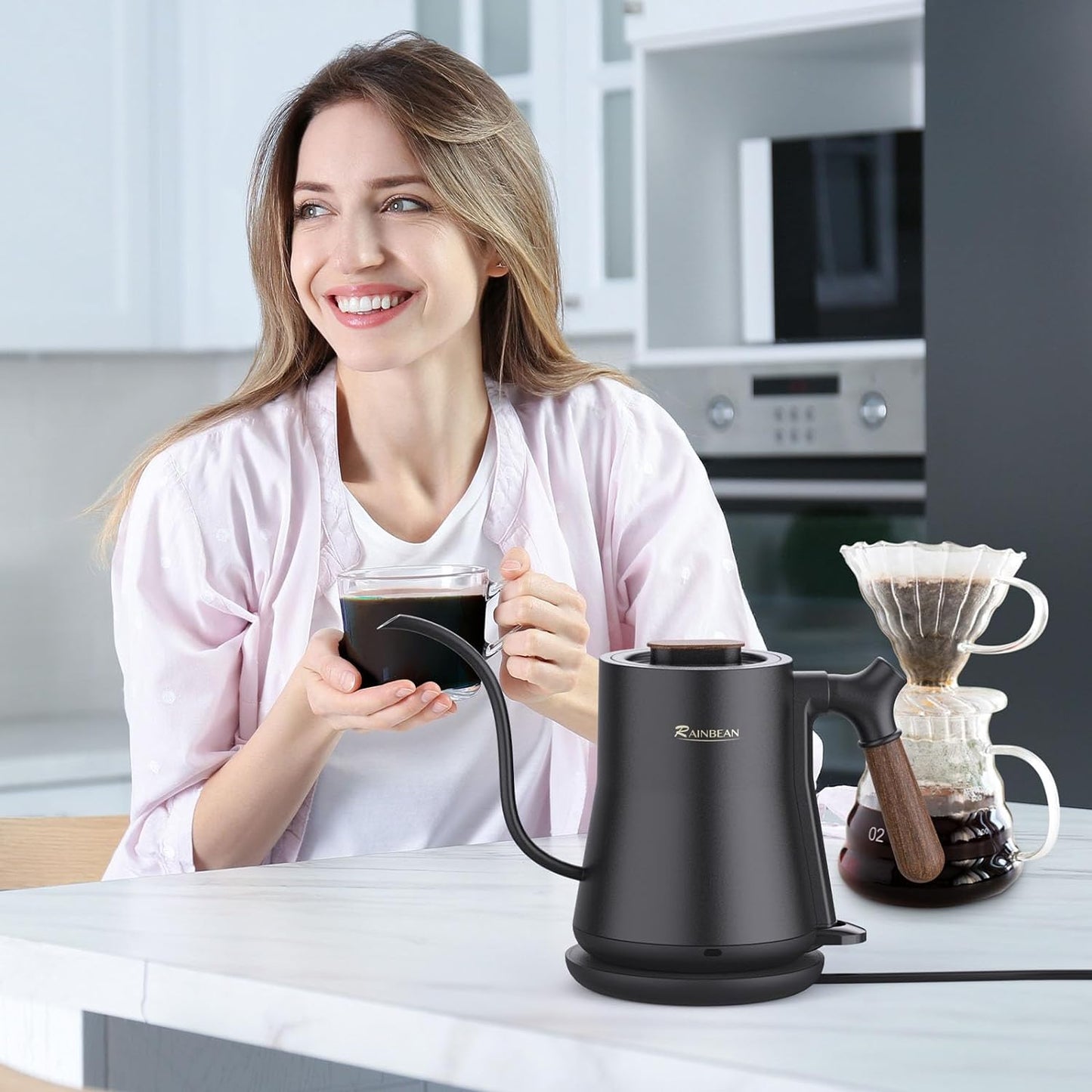 Gooseneck Electric Kettle, Pour Over Coffee Kettle Hot Water
