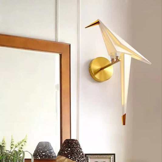 Origami Bird Wall Lamp Bedside Dining Room Living Room