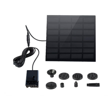 Solar Fountain  Water  Outdoor Garden Circular Floating