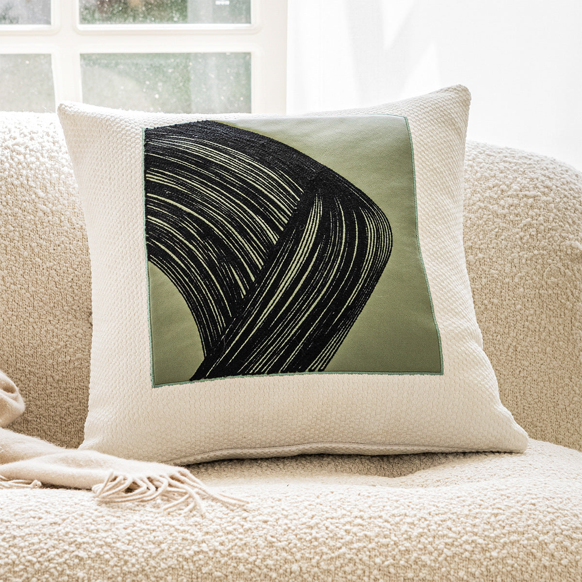 Green Pillow Bedside Cushion Nordic Sofa Pillow Cases