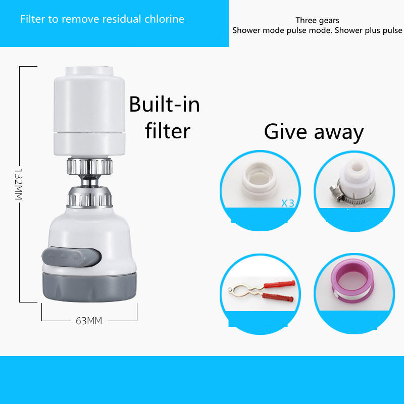 Kitchen Faucet Splash Filter Nozzle