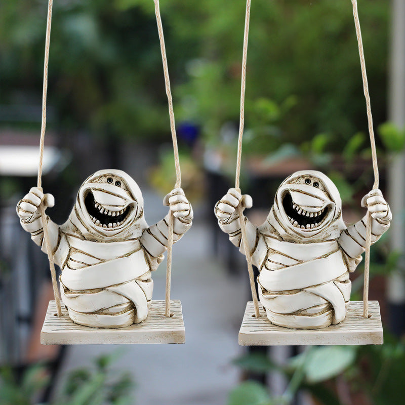Mummy Tree Swing Pendant Outdoor Garden Tree Hanging Ornaments