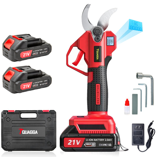 21V Cordless Electric Pruning Shears Tree Shrub Trimmer