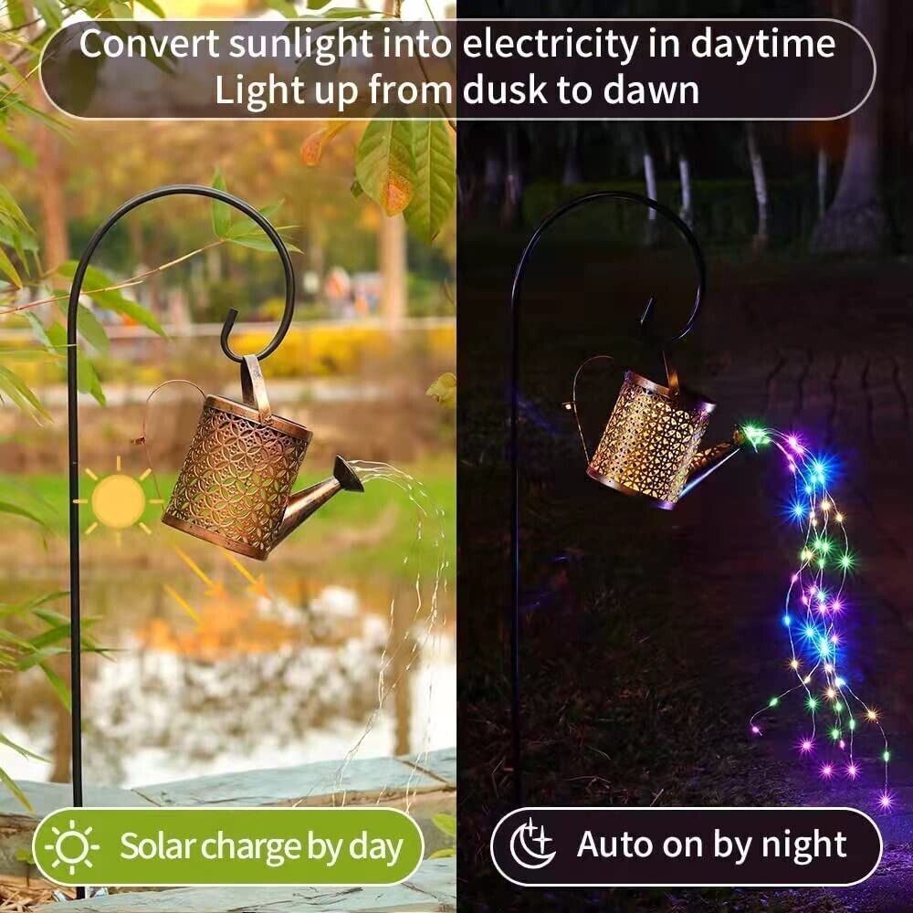 Watering Can Lights Copper Solar Garden Lights
