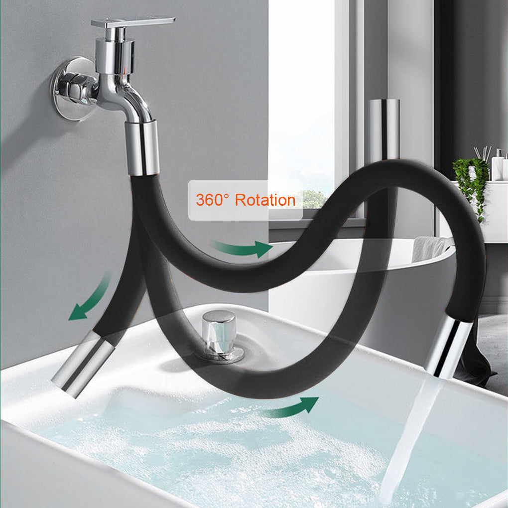 Faucet Extension Extender Bathroom 360 Rotation Adjust Free Bending