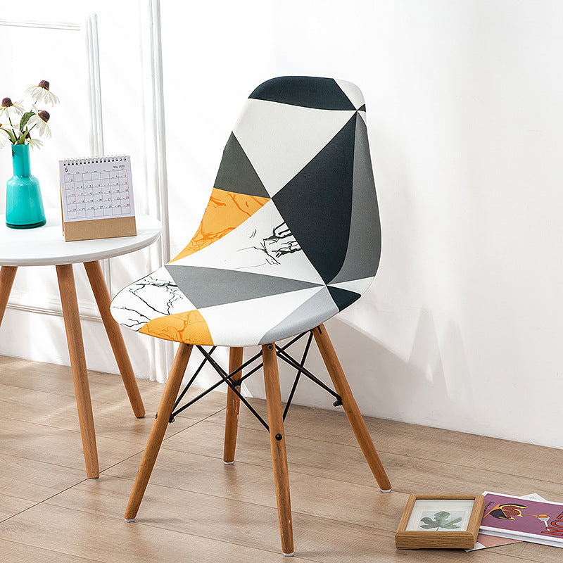 Minimalist Modern Printed Dining Chair Covers