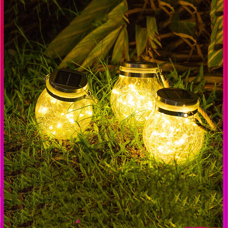 LED Solar Crackle Light Decoration