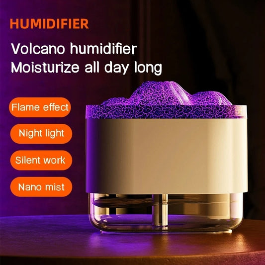 USB Volcano Air Humidifier 300ML Ultrasonic Mist Maker