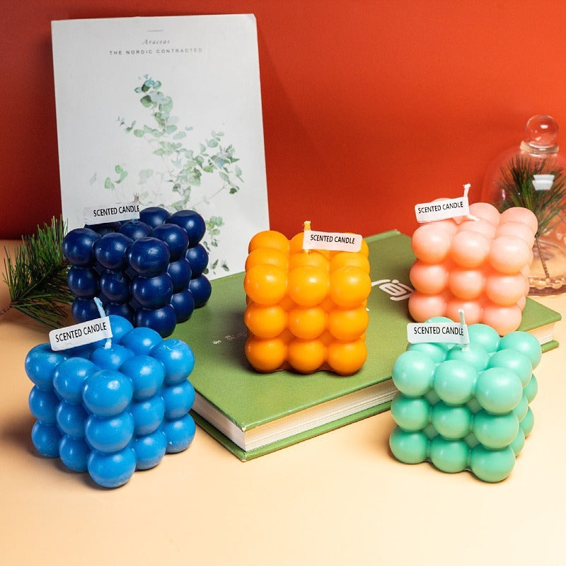 Three Layers Of Tesseract-shaped Scented Candles