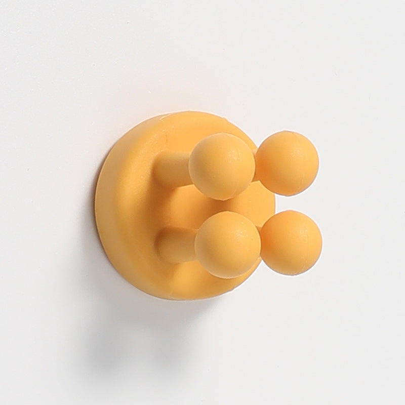 Silicone Toothbrush Holders Multi-Function Waterproof Self-Adhesive Wall Hooks