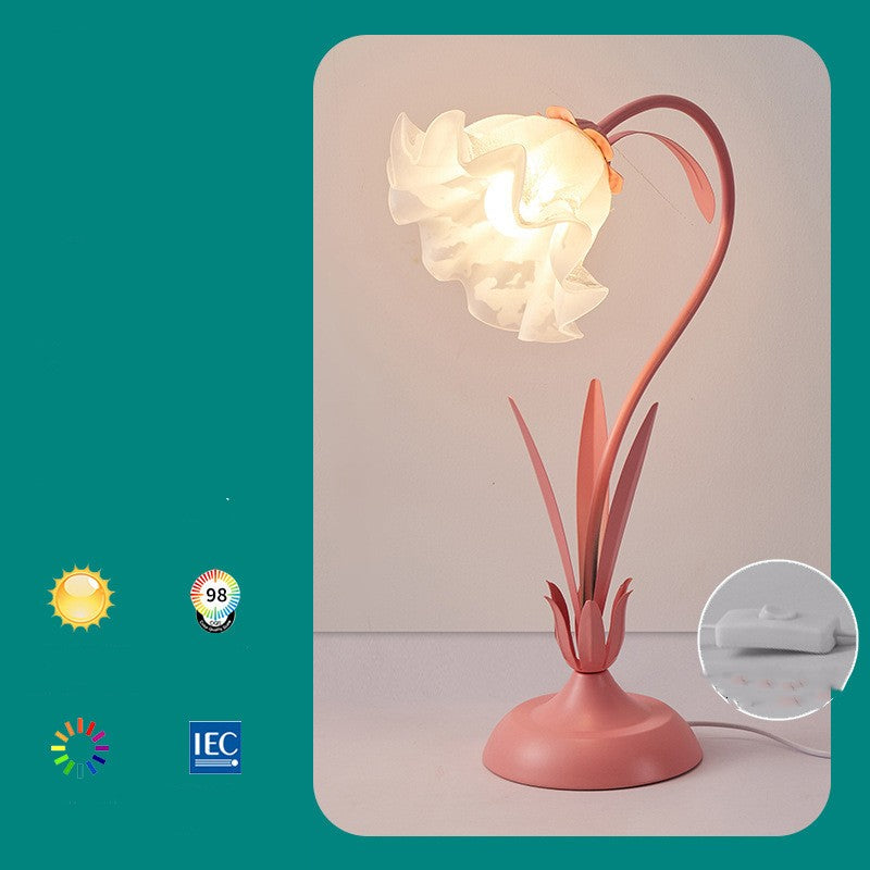 Bedside Flower Minimalist Creative Lily Of The Valley Flower Desk Lamp