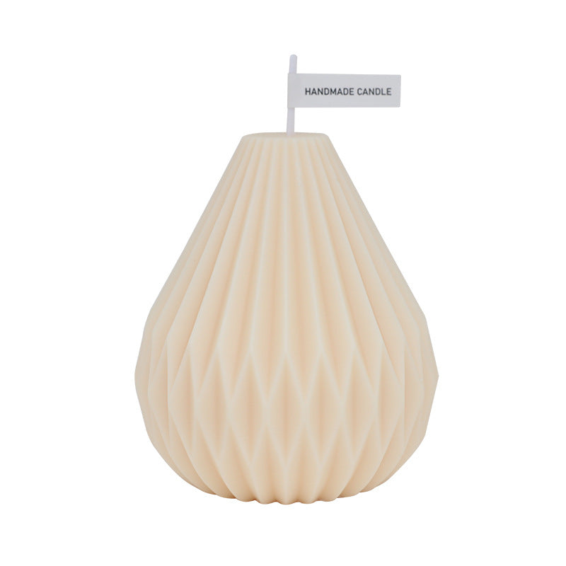 Nordic Style Geometric Lines Pear Shaped Aromatherapy Candles