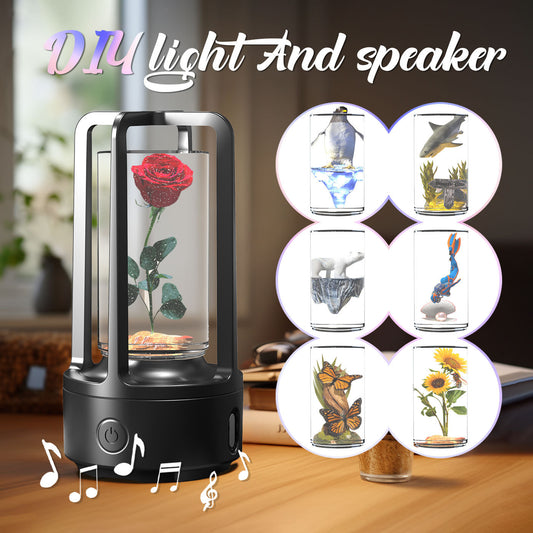 2 In 1 DIY Audio Crystal Light And Bluetooth-compatible Night Light