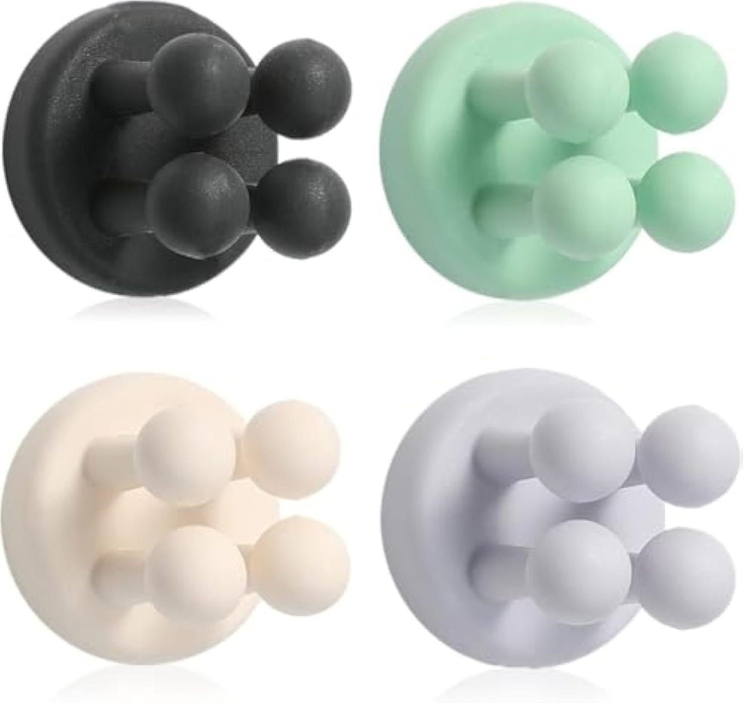 Silicone Toothbrush Holders Multi-Function Waterproof Self-Adhesive Wall Hooks